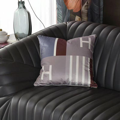 Phòng văn phòng Đệm phủ kết hợp màu sắc 45 * 45cm Bộ khăn trải giường bằng nhung vàng