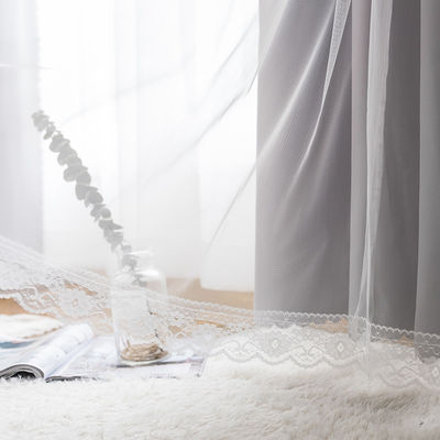 280 CM 720 Gsm Vải rèm Polyester Vải lanh sang trọng Thêu