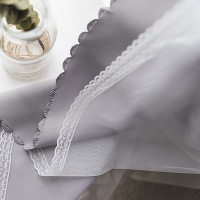 Vải lanh Phòng khách Rèm cửa sổ sang trọng Màn cửa sổ bằng vải