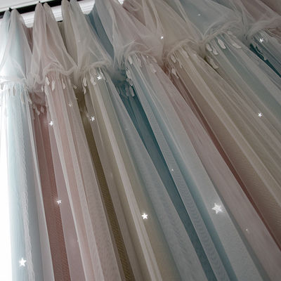 Phòng khách rèm vải Polyester in kỹ thuật số