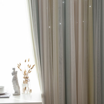 Trang trí nhà bằng vải Polyester Rèm vải In vải lanh Cửa sổ