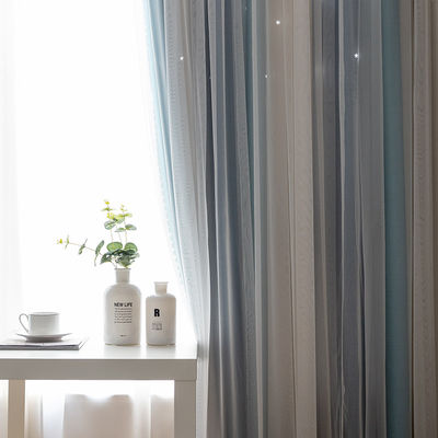 Cách nhiệt Mô hình hình học Jacquard Màn chắn sáng Rèm cửa sổ