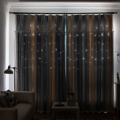 Cách nhiệt Mô hình hình học Jacquard Màn chắn sáng Rèm cửa sổ