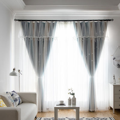 Cách nhiệt Mô hình hình học Jacquard Màn chắn sáng Rèm cửa sổ