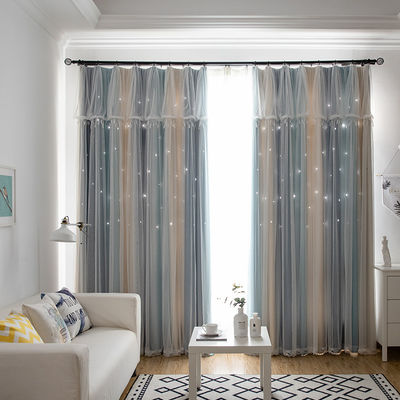 Vải rèm cách nhiệt bên Khách sạn Màn trắng Poly Cotton
