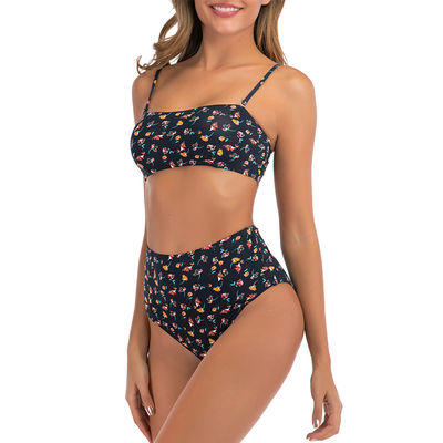 Bộ đồ bơi Tam giác Polyester thân thiện với môi trường Bộ đồ bơi Bikini thoáng khí Đồ bơi không lưng bền vững