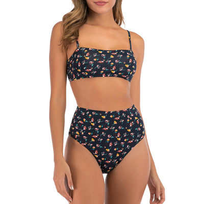 Bộ đồ bơi Tam giác Polyester thân thiện với môi trường Bộ đồ bơi Bikini thoáng khí Đồ bơi không lưng bền vững