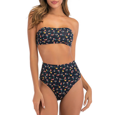 Bộ đồ bơi Tam giác Polyester thân thiện với môi trường Bộ đồ bơi Bikini thoáng khí Đồ bơi không lưng bền vững