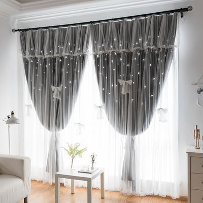 Rèm nhẹ Vải Sheer Pinstripe Drapery Linen Chống cháy