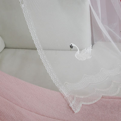 Rèm cửa sổ Voile Vải Sheer 2,80M 100% Polyester Mềm mại Voan trắng