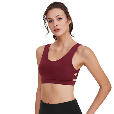 Dây đeo vai Thoáng khí Thể thao Áo ngực Hút ẩm Yoga Khô nhanh Lên trên