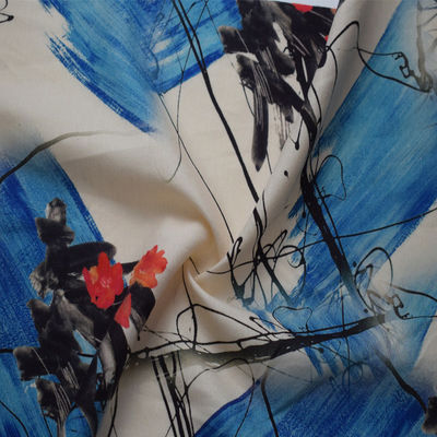 In kỹ thuật số mềm Vải Viscose Rayon 100% Vải lanh Ramie Sợi nhuộm