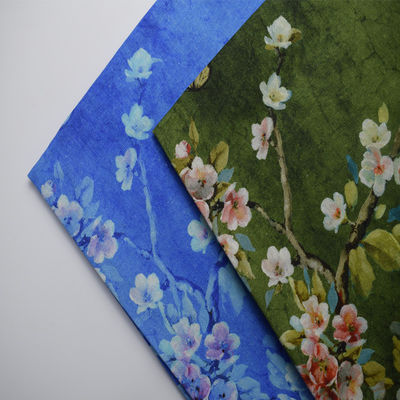 Vải cotton Polyester hiện đại Vải in lụa cotton Ramie