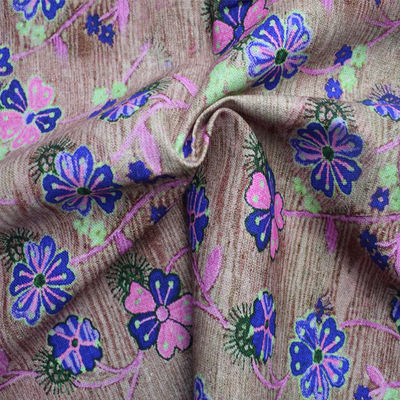 55% Viscose 45% Ramie Váy in kỹ thuật số Vải cotton