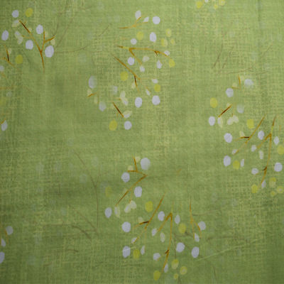 55% Ramie 45% cotton pha băng Gạc màu xanh hải quân Áo thun cotton Mẫu vải siêu mềm