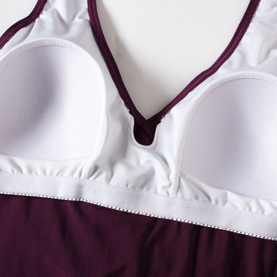 Bãi biển mùa hè Bộ đồ bơi thông thường Polyester Bộ đồ bơi Bikini Bộ đồ tắm không lưng