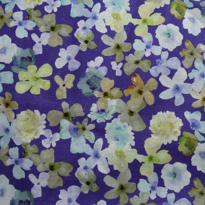 Vải cotton Ramie Polyester Vải dệt nhuộm trơn 30 giây * 41 giây