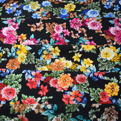 Dệt may Áo sơ mi in phản ứng trơn Váy mùa hè Vải dệt thoi Rayon