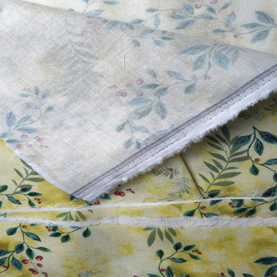 Váy Shirting Polyester In vải Ramie đan quần áo cotton