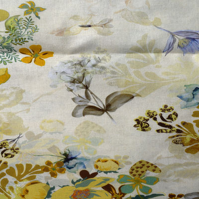 Váy Shirting Polyester In vải Ramie đan quần áo cotton