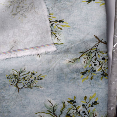 Dệt may Vải in Polyester Vải cotton kẻ sọc vải lanh pha trộn