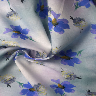 190GSM giả cotton Dull Satin Spun Polyester Vải dệt kim