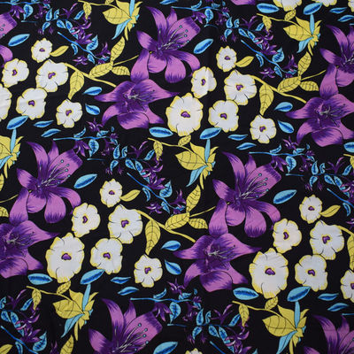 Áo sơ mi tùy chỉnh Áo khoác Rayon mềm In hoa dệt kim Twill Vải Viscose