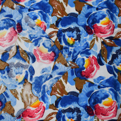 Mẫu hoa hiện đại In vải rayon tre