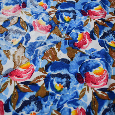Mẫu hoa hiện đại In vải rayon tre
