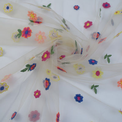 160 CM Thêu Tốt Nylon Lưới Mềm Vải Váy Vải Tuyn Ren