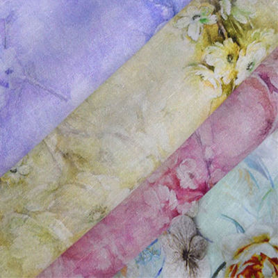 100 Vải tuyn Thêu In Vải Tencel Thoải mái Dệt may Twill