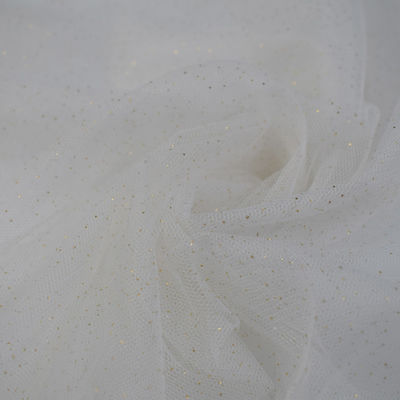 100% nylon mềm vải tuyn sợi dọc dệt kim cho váy cưới cô dâu