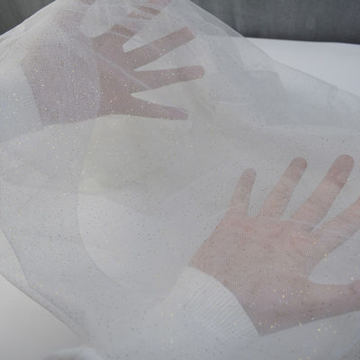 100% nylon mềm vải tuyn sợi dọc dệt kim cho váy cưới cô dâu