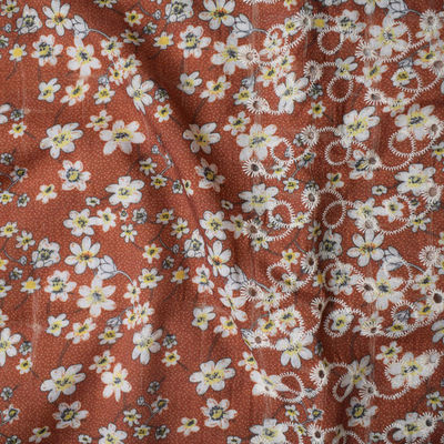Vải bông Polyester thêu Jacquard cho vải dệt may trang phục