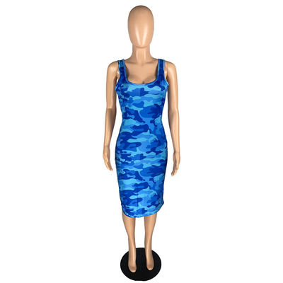 Milk Shreds Sea Blue Vest Suspender Skirt Ladies Elegant Sexy
