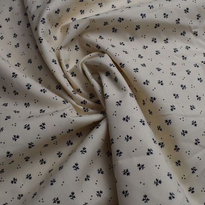 In vải cotton trắng trơn Lycra 115gsm Chất chống cháy