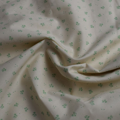 In vải cotton trắng trơn Lycra 115gsm Chất chống cháy