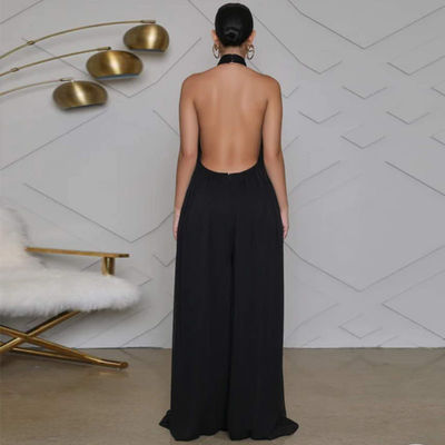 Phụ nữ dài tay áo loe rộng Jumpsuit chân rộng Quần tây thường