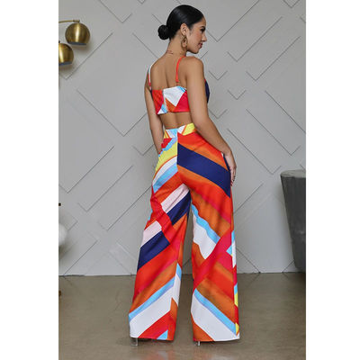 In Jumpsuit dây ống rộng Quần ống rộng Thường trễ vai Playsuit hở lưng