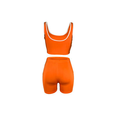 Pure Color Spring &amp; Summer Quần soóc áo vest không tay gợi cảm Bộ 13 màu