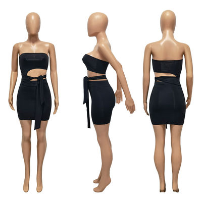 Váy quây ren không đều nhau Vòng eo rỗng Màu sắc
