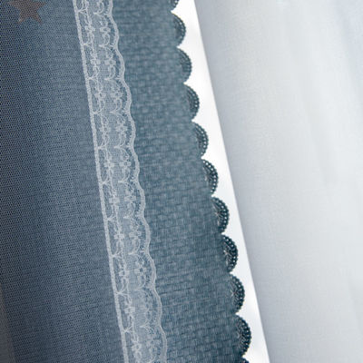 Vải rèm Polyester mềm mại Màu Gradient Chống cháy