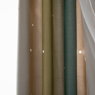 Màn cửa tắm bằng Polyester chống nắng Tự thêu cách nhiệt