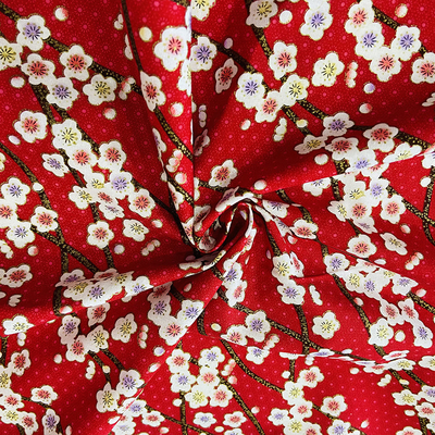 Vintage Bronzing In vải bông có hoa văn Chiều rộng 150cm