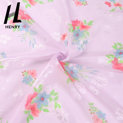 Mẫu in vải tuyn mềm Vải lưới 100% Polyester cho trang phục nữ