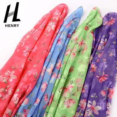 Vải tuyn mềm dệt voan 100% Polyester In kỹ thuật số