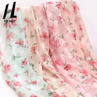 Vải dệt thoi ODM Polyester In voan để may trang phục