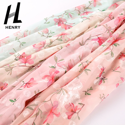 Vải dệt thoi ODM Polyester In voan để may trang phục