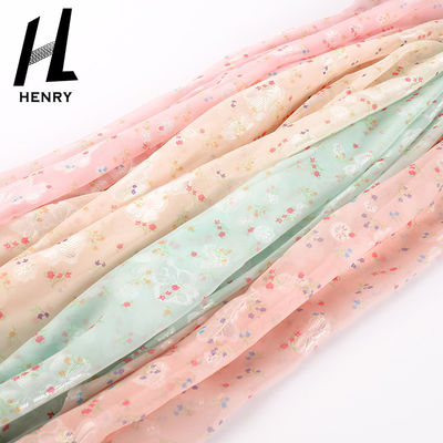 100% Polyester Lưới vải ren Polychrome cho quần áo