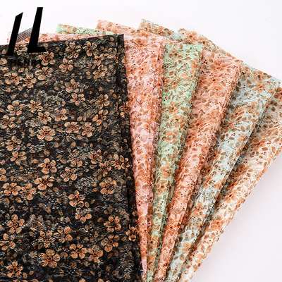 Bán sỉ Vải tuyn Polyester chất lượng cao In thêu lưới Vải in cho trang phục